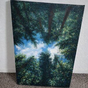 Forest painting – Original Acrylic Portrait